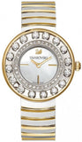 Swarovski Lovely Crystals Mother of Pearl Dial Two Tone Steel Strap Watch for Women - 1187022 Authentic Buy Shop Now