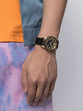Versace Code Quartz Black Dial Black Leather Strap Watch For Men - VEPO00320 Authentic Buy Shop Now