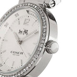 Coach Sports Crystals Silver Dial Silver Steel Strap Watch for Women - 14502194 Authentic Buy Shop Now