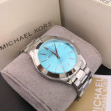Michael Kors Runway Blue Dial Silver Steel Strap Watch for Women - MK3292 Authentic Buy Shop Now