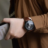 Tommy Hilfiger Bruce Automatic Black Dial Brown Leather Strap Watch for Men - 1791280 Authentic Buy Shop Now