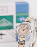 Fossil Virginia Rose Gold Dial Two Tone Steel Strap Watch for Women - ES3405 Authentic Buy Shop Now