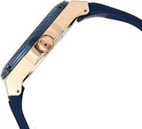 Guess Pinnacle Chronograph White Dial Blue Leather Strap Watch For Men - W0673G6 Authentic Buy Shop Now