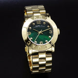 Marc Jacobs Amy Green Dial Gold Steel Strap Watch for Women - MBM8609 Authentic Buy Shop Now