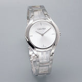 Calvin Klein Class White Dial Silver Steel Strap Watch for Women - K6R23126 Authentic Buy Shop Now