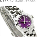 Marc Jacobs Amy Purple Dial Silver Steel Strap Watch for Women - MBM3228 Authentic Buy Shop Now