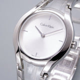 Calvin Klein Class White Dial Silver Steel Strap Watch for Women - K6R23126 Authentic Buy Shop Now