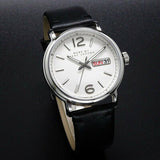 Marc Jacobs Fergus White Dial Black Leather Strap Watch for Men - MBM5076 Authentic Buy Shop Now