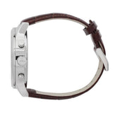 Hugo Boss Aeroliner Chronoraph White Dial Brown Leather Strap Watch For Men - HB1512447 Authentic Buy Shop Now