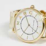 Marc Jacobs Roxy White Dial Gold Steel Strap Watch for Women - MJ3522 Authentic Buy Shop Now