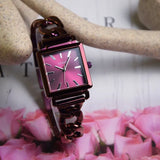 Guess Vanity Analog Purple Dial Purple Steel Strap Watch For Women - W1029L4 Authentic Buy Shop Now
