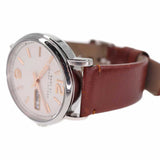 Marc Jacobs Fergus White Dial Brown Leather Strap Watch for Men - MBM5080 Authentic Buy Shop Now