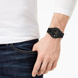 Lacoste 12.12 Chronograph Black Dial Black Silicon Strap Watch for Men - 2011012 Authentic Buy Shop Now