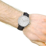 Burberry Classic Round Cream Dial Black Leather Strap Watch for Men - BU10008 Authentic Buy Shop Now