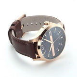 Armani Exchange Hampton Chronograph Blue Dial Brown Leather Strap Watch For Men - AX2172 Authentic Buy Shop Now