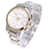 Burberry The City White Dial Two Tone Steel Strap Watch for Men - BU9751 Authentic Buy Shop Now