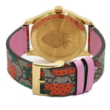 Gucci G Timeless Brown Dial Brown Leather Strap Watch For Women - YA1264133 Authentic Buy Shop Now