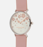 Coach Perry Silver Dial Pink Leather Strap Watch For Women - 14503325 Authentic Buy Shop Now