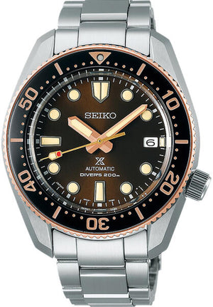Seiko Prospex Sea Diver Automatic Brown Dial Silver Steel Strap Watch For Men - SPB240J1 Authentic Buy Shop Now