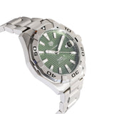 Tag Heuer Aquaracer Calibre 5 Automatic Green Dial Silver Steel Strap Watch for Men - WAY2015.BA0927 Authentic Buy Shop Now