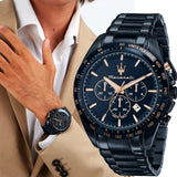Maserati Traguardo Chronograph Blue Dial Blue Steel Strap Watch For Men - R8873612054 Authentic Buy Shop Now