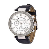 Michael Kors Parker White Dial Navy Blue Leather Strap Watch for Women - MK2293 Authentic Buy Shop Now
