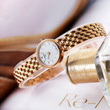Tissot Lovely Mother of Pearl Dial Rose Gold Steel Strap Watch for Women - T140.009.33.111.00 Authentic Buy Shop Now