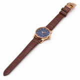 Mido Baroncelli Automatic Midnight Blue Dial Brown Leather Strap Watch For Women - M7600.3.65.8 Authentic Buy Shop Now