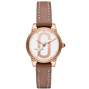 Marc Jacobs Corie White Dial Brown Leather Strap Watch for Women - MJ1581 Authentic Buy Shop Now