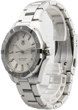 Tag Heuer Aquaracer Quartz White Dial Silver Steel Strap Watch for Men - WAY1111.BA0928 Authentic Buy Shop Now