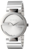 Gucci G Interlocking Silver Dial Silver Steel Strap Watch For Women - YA133308 Authentic Buy Shop Now