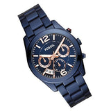 Fossil Perfect Boyfriend Multifunction Blue Dial Blue Steel Strap Watch for Women - ES4093 Authentic Buy Shop Now