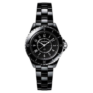 Chanel J12 Quartz Black Dial Black Steel Strap Watch for Women - J12 H5695 Authentic Buy Shop Now