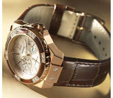 Guess Limelight Analog White Dial Brown Leather Strap Watch For Women - W0775l14 Authentic Buy Shop Now