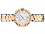 Tissot T Lady Flamingo Mother of Pearl White Dial Two Tone Steel Strap Watch For Women - T094.210.22.111.00 Authentic Buy Shop Now