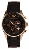 Emporio Armani Sportivo Quartz Black Dial Black Steel Strap Watch For Men - AR8023 Authentic Buy Shop Now