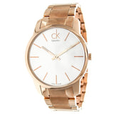 Calvin Klein City White Dial Rose Gold Steel Strap Watch for Men - K2G21646 Authentic Buy Shop Now