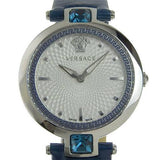 Versace Olympo Gleam White Dial Green Leather Strap Watch for Women - VAN020016 Authentic Buy Shop Now