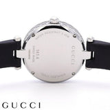 Gucci Diamantissima Diamonds Black Dial Black Leather Strap Watch For Women - YA141403 Authentic Buy Shop Now