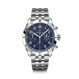 Breitling Avi Chronograph 42 Tribute to Vought F4U Corsair Blue Dial Silver Steel Strap Watch for Men - A233801A1C1A1 Authentic Buy Shop Now