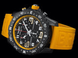 Breitling Endurance Pro Black Dial Yellow Rubber Strap Watch for Men - X82310A41B1S1 Authentic Buy Shop Now