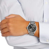 Hugo Boss Legacy Grey Dial Silver Mesh Bracelet Watch for Men - 1513673 Authentic Buy Shop Now