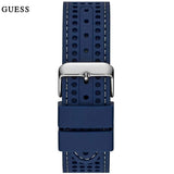 Guess Fleet Chronograph Black Dial Blue Rubber Strap Watch for Men - W0971G2 Authentic Buy Shop Now