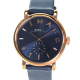 Marc Jacobs Baker Navy Blue Dial Navy Blue Leather Strap Watch for Women - MBM1329 Authentic Buy Shop Now