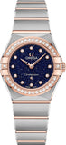 Omega Constellation Quartz Diamonds Blue Dial Two Tone Steel Strap Watch for Women - 131.25.25.60.53.002 Authentic Buy Shop Now