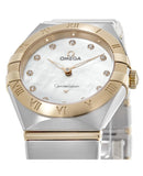 Omega Constellation Manhattan Mother of Pearl Dial Two Tone Steel Strap Watch for Women - 131.20.28.60.55.002 Authentic Buy Shop Now