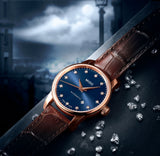 Mido Baroncelli Automatic Midnight Blue Dial Brown Leather Strap Watch For Women - M7600.3.65.8 Authentic Buy Shop Now