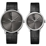 Calvin Klein Accent Black Dial Black Leather Strap Watch for Women - K2Y2Y1C3 Authentic Buy Shop Now