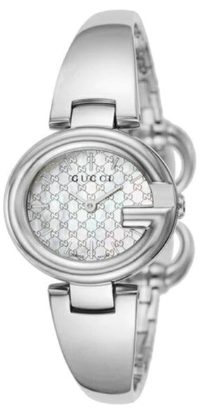 Gucci Guccissima Quartz Silver Dial Silver Steel Strap Watch For Women - YA134511 Authentic Buy Shop Now