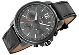 Tommy Hilfiger London Chronograph Grey Dial Black Leather Strap Watch for Men - 1791533 Authentic Buy Shop Now